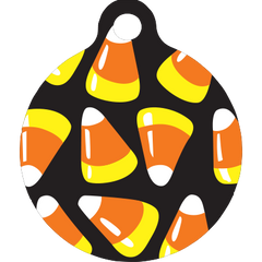 Candy Corn HD Dog ID Tag