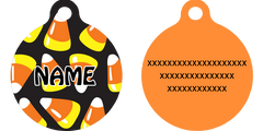 Candy Corn HD Dog ID Tag