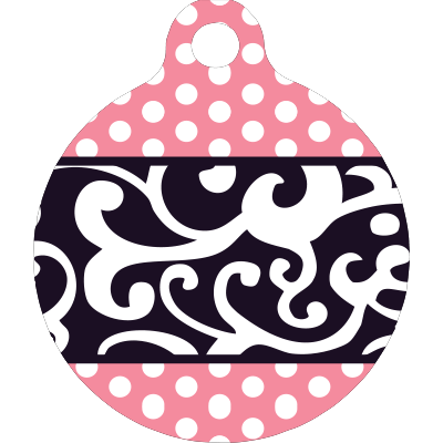 Chantilly Pink HD Dog ID Tag