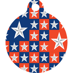 Colonial Stars HD Dog ID Tag