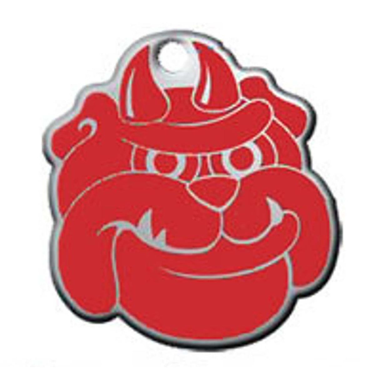 Red Devil Dog Dog ID Tag - With Engraving