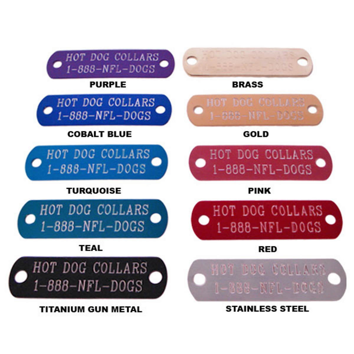 Engraved Nameplates & Rivets on Dog ID Tag