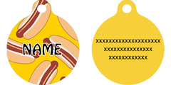 Hot Dogs HD Dog ID Tag