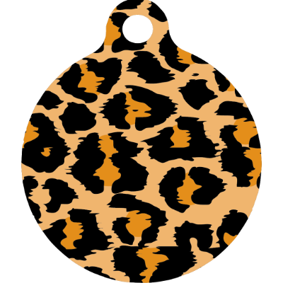 Leopard Print HD Dog ID Tag