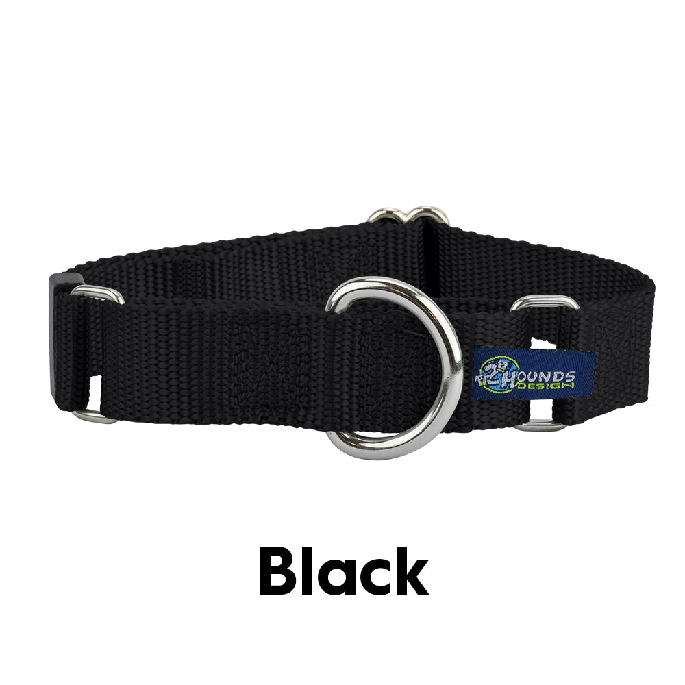 5/8″ and 1″ Black Nylon Dog Collar