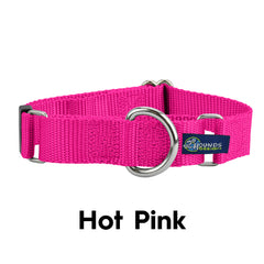 5/8″ and 1″ Hot Pink Nylon Dog Collar