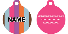 Multi-Stripe HD Dog ID Tag