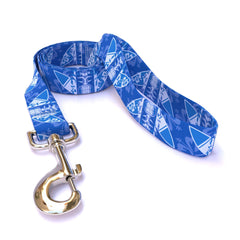 Flaming Tiki Blue Dog Leash