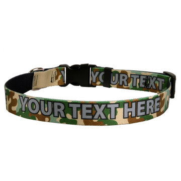 Personalized Camo Dog Collar