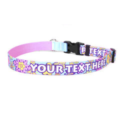 Personalized Flower Power Dog Collar