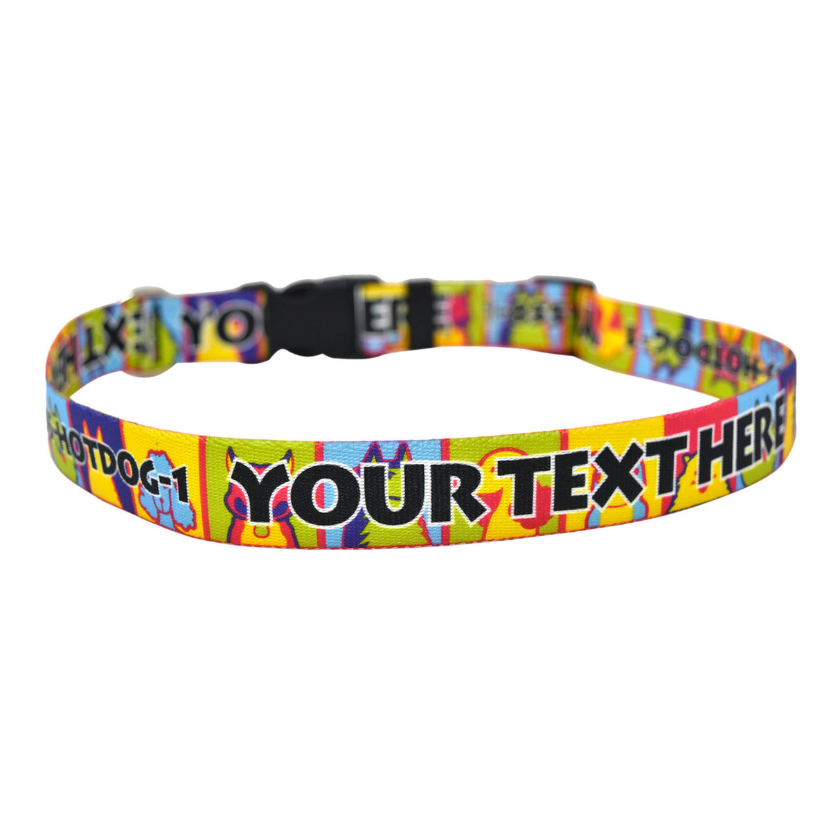 Personalized Pop Art Dogs Dog Collar