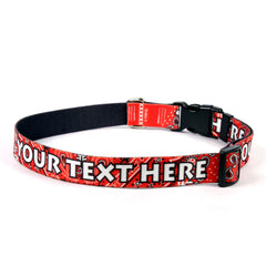 Personalized Bandana Red Dog Collar