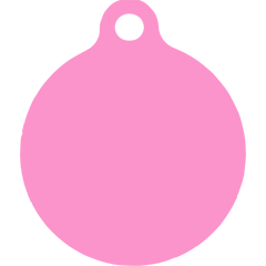 Pink Camo HD Dog ID Tag