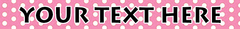 Personalized New Pink Polka Dot Dog Collar