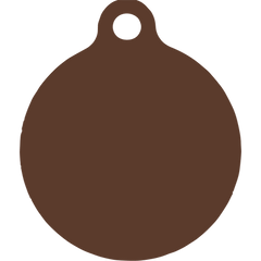 Red Kilt Plaid HD Dog ID Tag