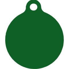Winter Trees HD Dog ID Tag